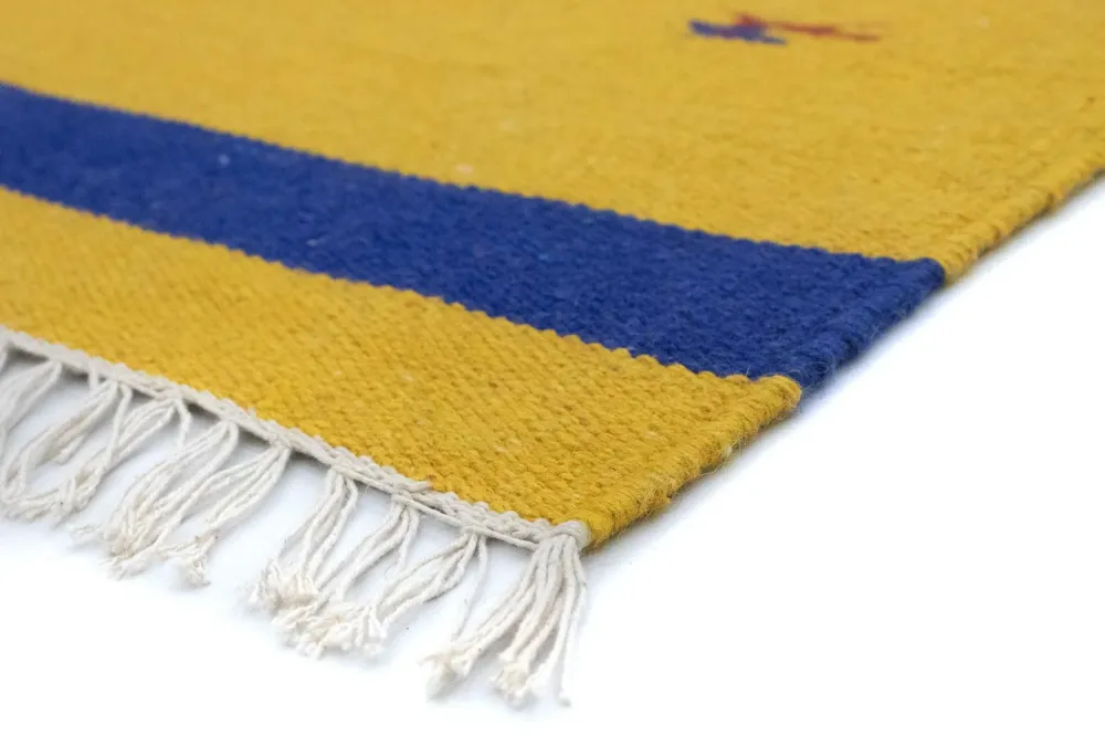 Kelim teppe - Trendy - 180 x 120 cm - gul