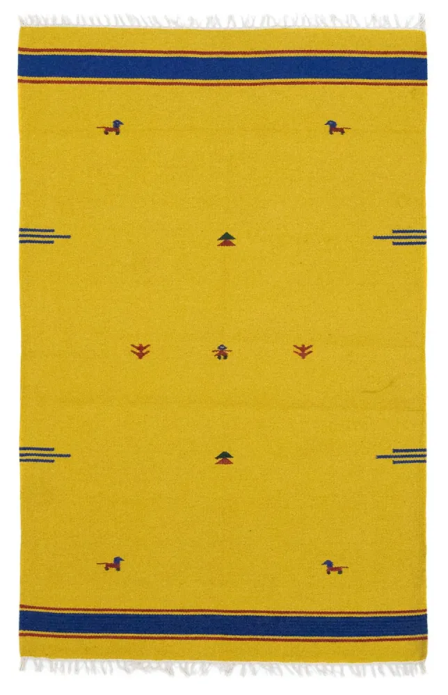 Kelim teppe - Trendy - 180 x 120 cm - gul