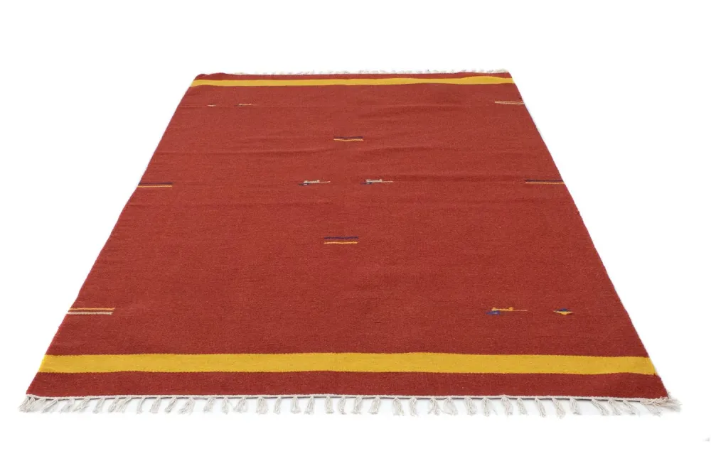 Kelim teppe - Trendy - 200 x 140 cm - rød