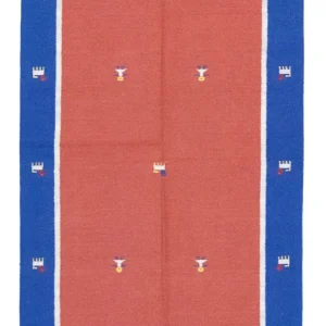 Kelim teppe - Trendy - 200 x 140 cm - rød
