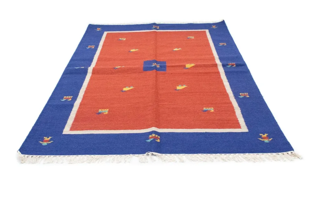 Kelim teppe - Trendy - 200 x 140 cm - rød