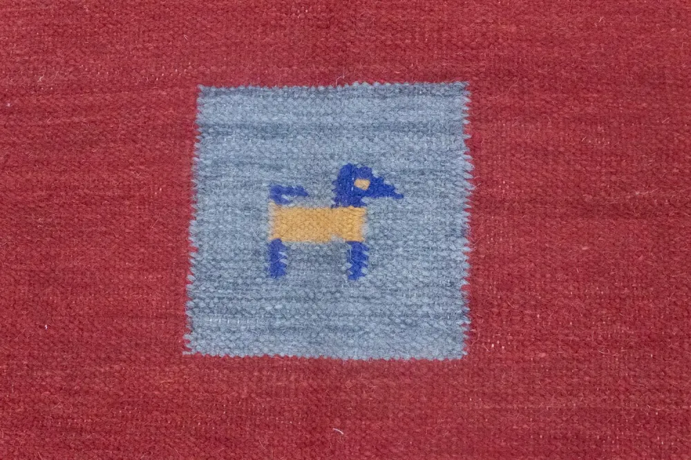 Kelim teppe - Trendy - 200 x 140 cm - rød