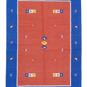 Kelim teppe - Trendy - 200 x 140 cm - rød