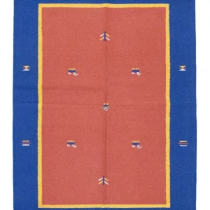 Kelim teppe - Trendy - 200 x 140 cm - rød