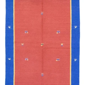 Kelim teppe - Trendy - 200 x 140 cm - rød