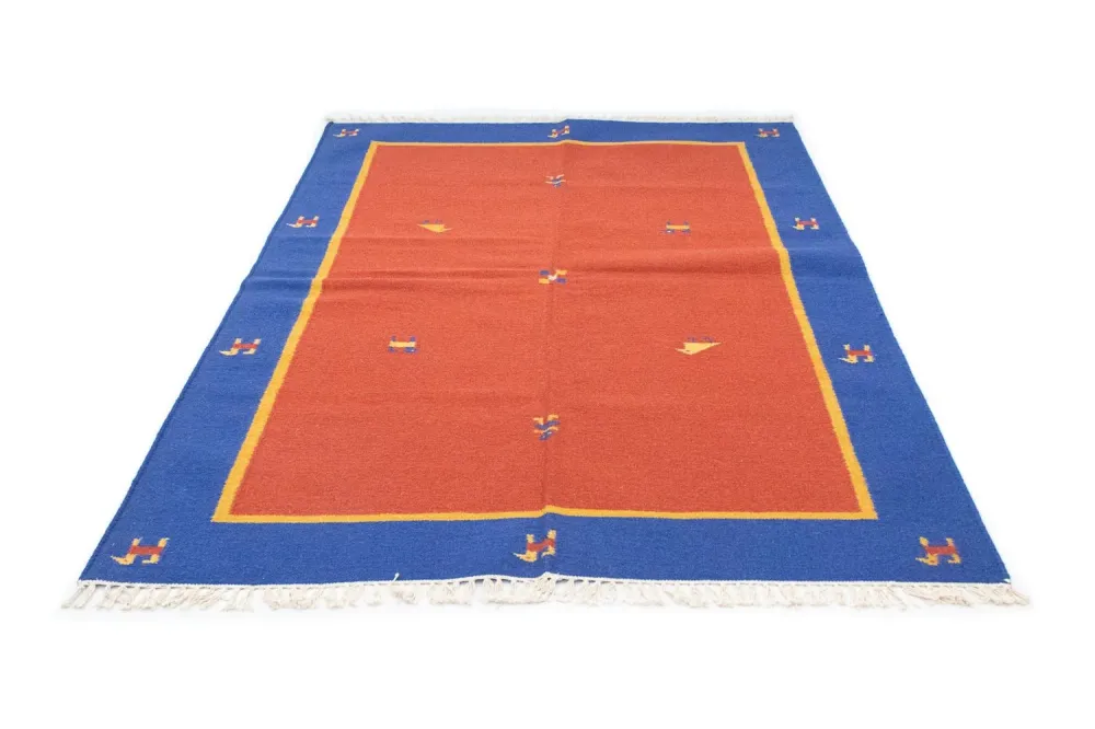 Kelim teppe - Trendy - 200 x 140 cm - rød