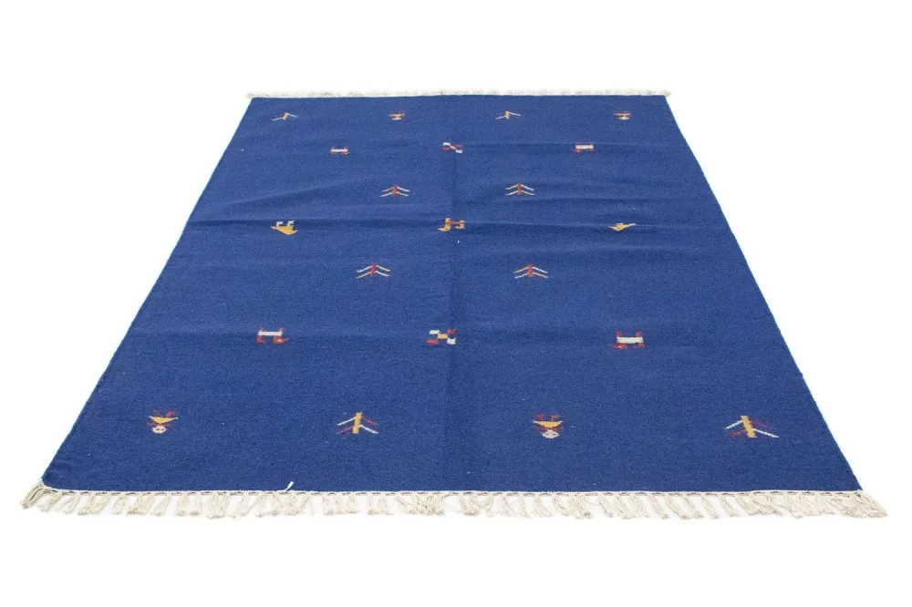 Kelim teppe - Trendy - 200 x 140 cm - blå