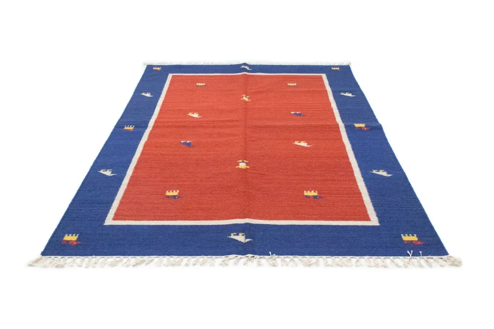 Kelim teppe - Trendy - 200 x 140 cm - rød