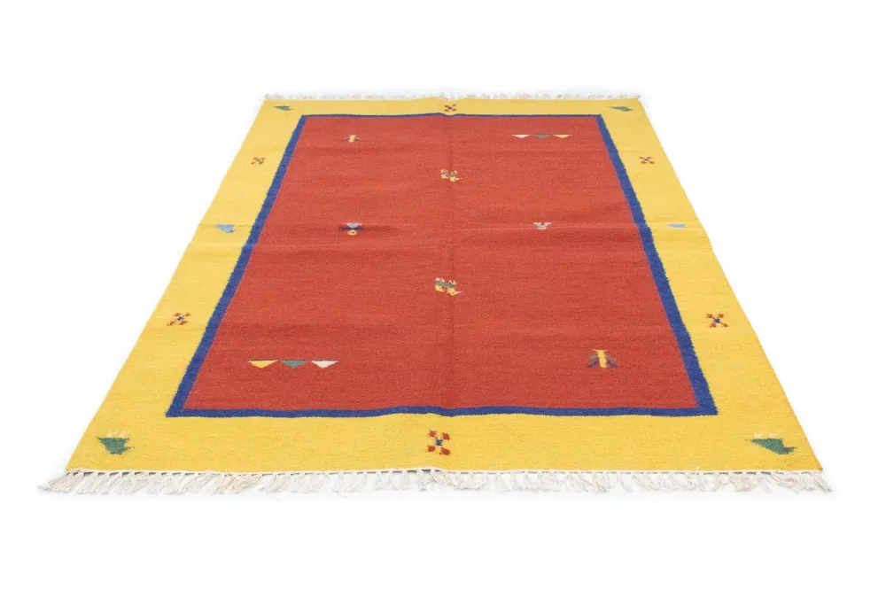 Kelim teppe - Trendy - 200 x 140 cm - rød