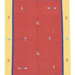 Kelim teppe - Trendy - 200 x 140 cm - rød