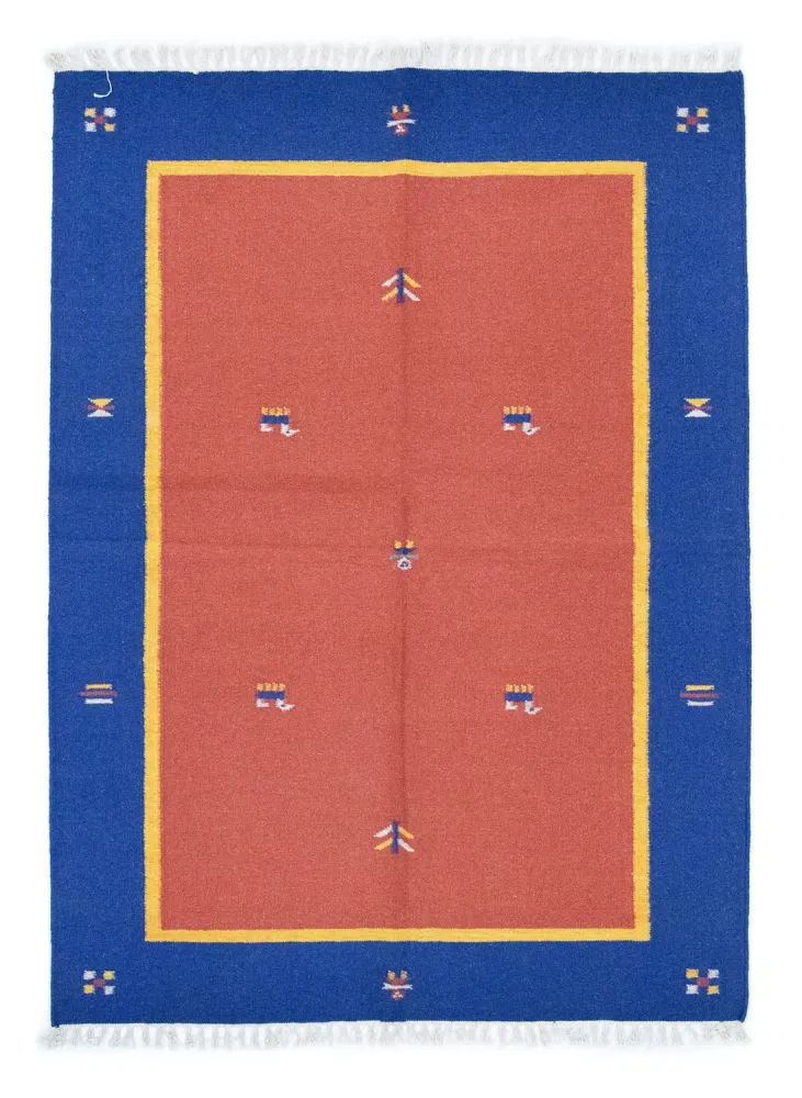 Kelim teppe - Trendy - 200 x 140 cm - rød