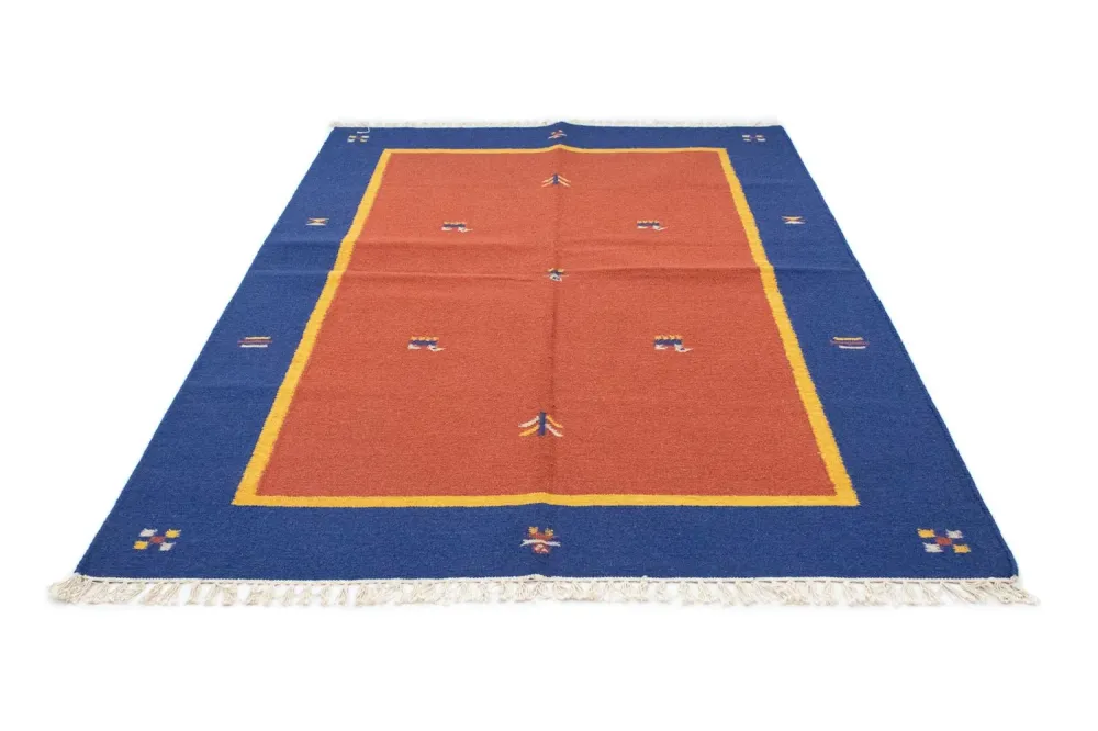 Kelim teppe - Trendy - 200 x 140 cm - rød