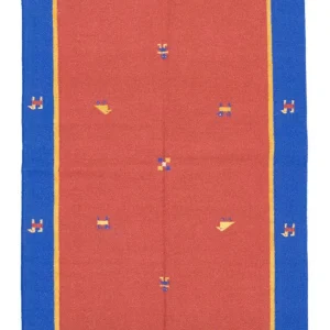 Kelim teppe - Trendy - 200 x 140 cm - rød