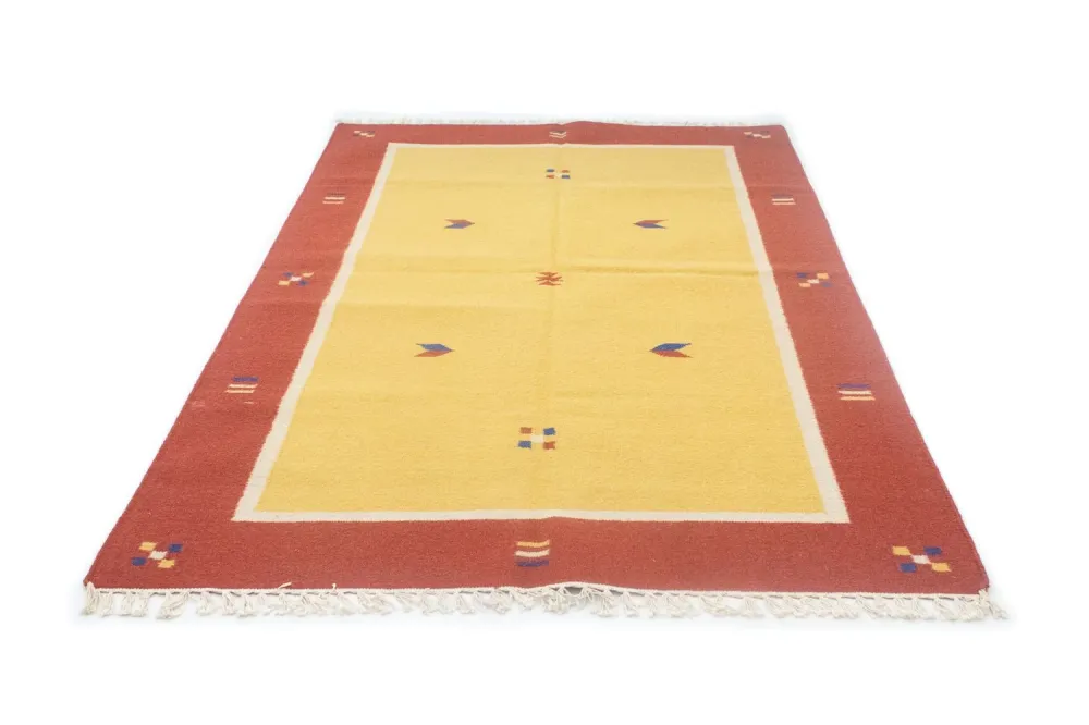 Kelim teppe - Trendy - 200 x 140 cm - gul