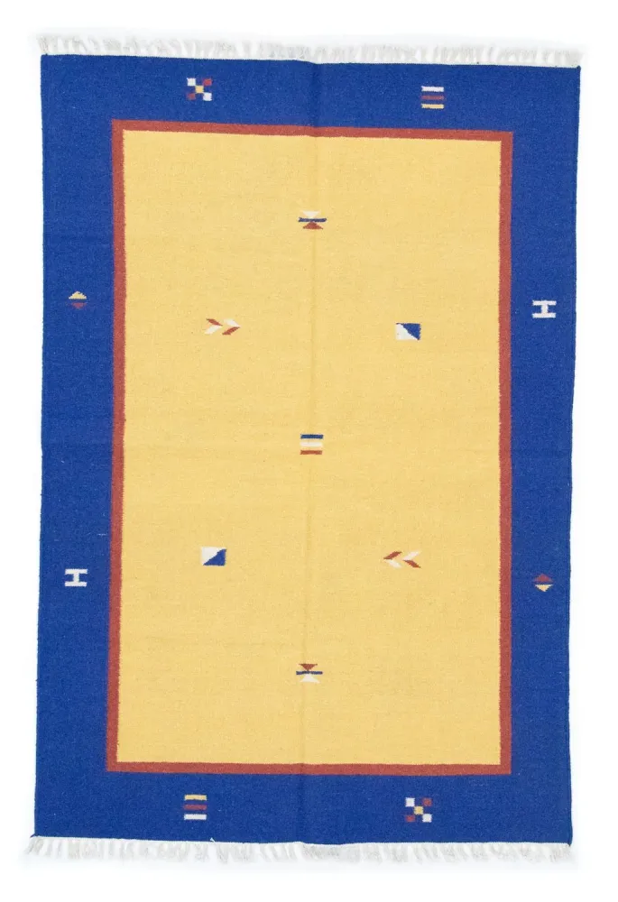 Kelim teppe - Trendy - 200 x 140 cm - gul