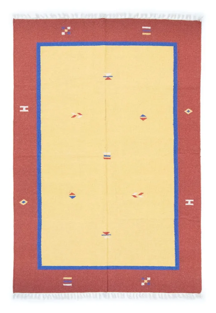 Kelim teppe - Trendy - 200 x 140 cm - gul