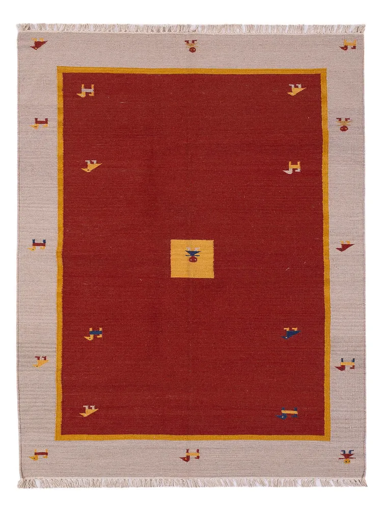 Kelim teppe - Trendy - 200 x 140 cm - karamell