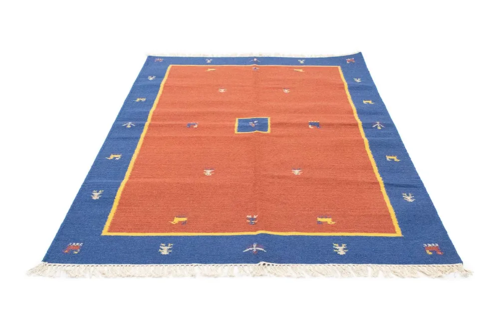 Kelim teppe - Trendy - 200 x 140 cm - oransje
