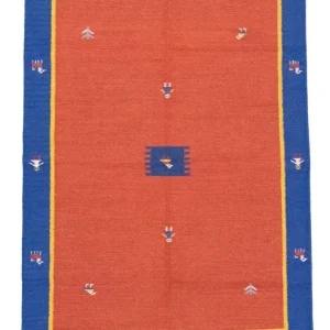 Kelim teppe - Trendy - 200 x 140 cm - oransje