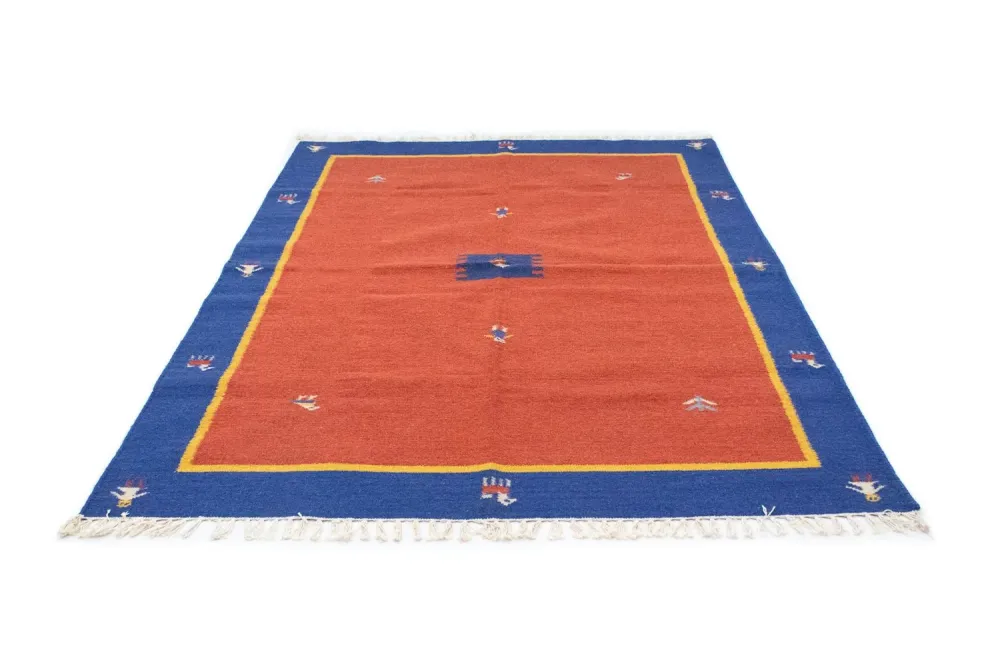 Kelim teppe - Trendy - 200 x 140 cm - oransje