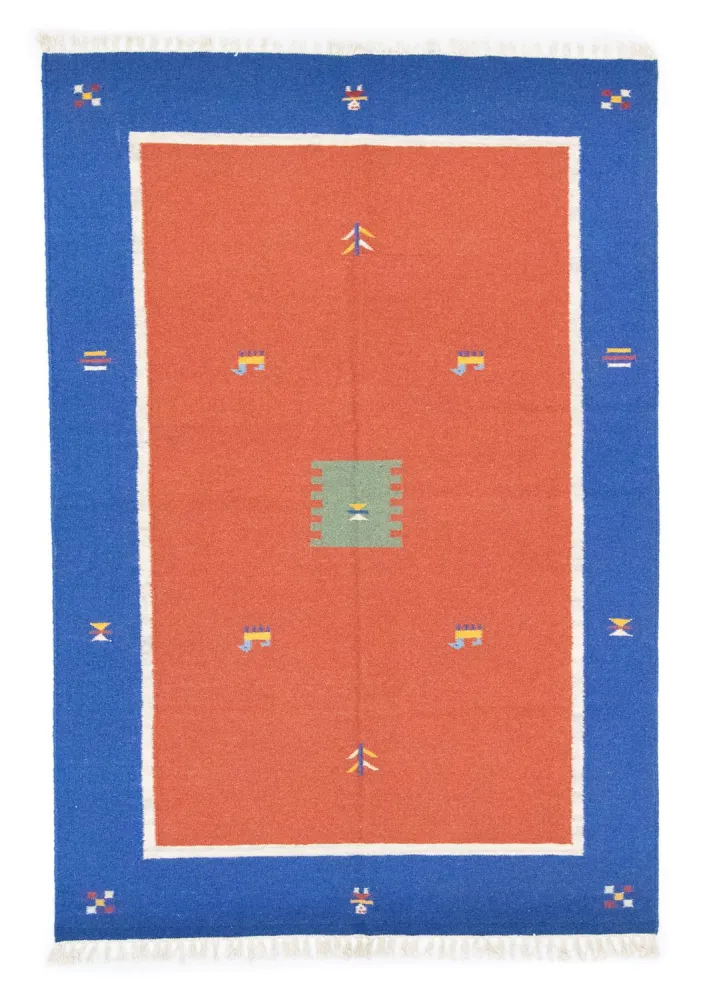 Kelim teppe - Trendy - 200 x 140 cm - oransje