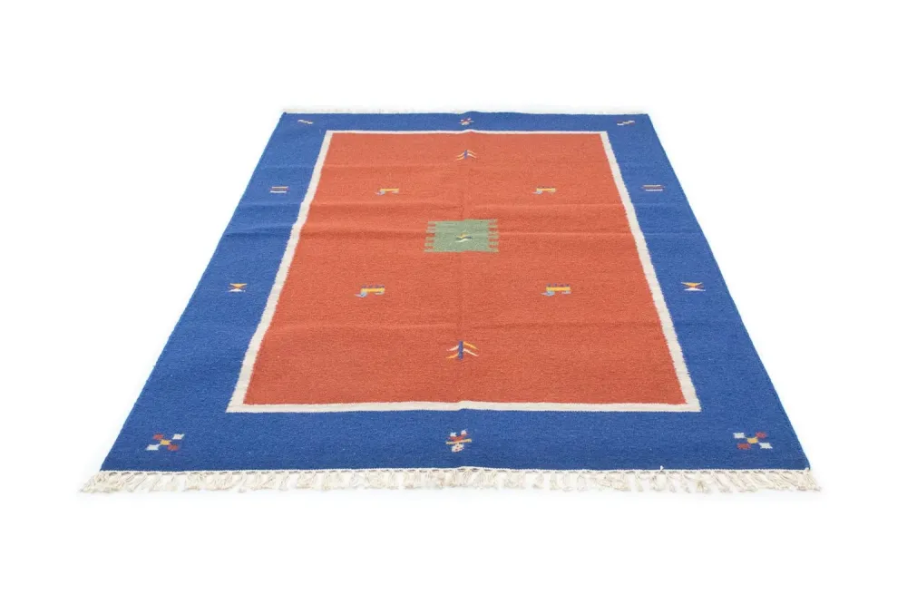 Kelim teppe - Trendy - 200 x 140 cm - oransje