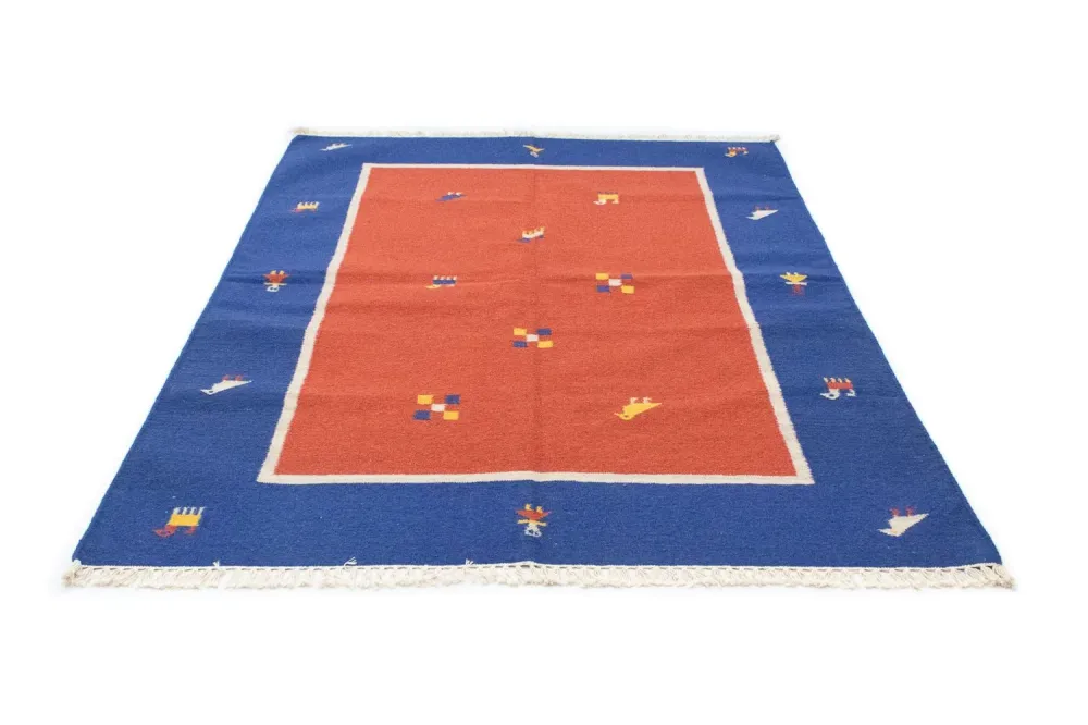 Kelim teppe - Trendy - 200 x 140 cm - oransje