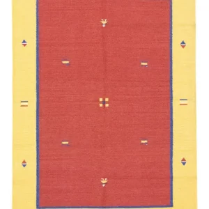 Kelim teppe - Trendy - 200 x 140 cm - oransje