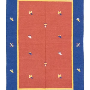 Kelim teppe - Trendy - 200 x 140 cm - oransje