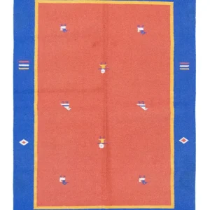 Kelim teppe - Trendy - 200 x 140 cm - oransje
