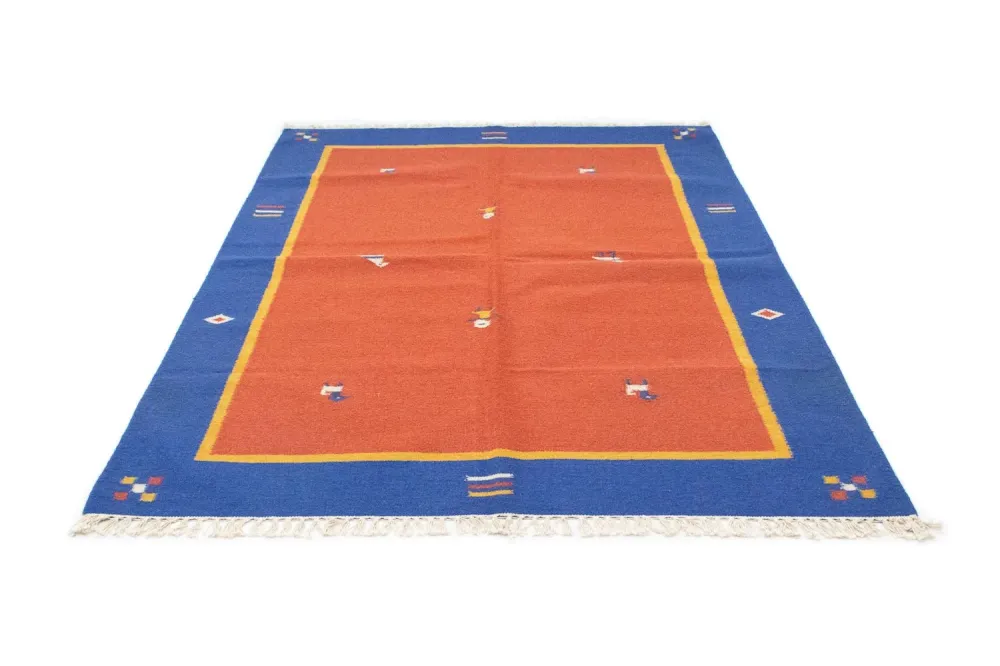 Kelim teppe - Trendy - 200 x 140 cm - oransje