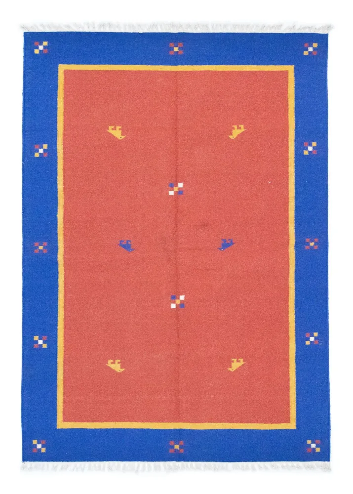 Kelim teppe - Trendy - 200 x 140 cm - oransje