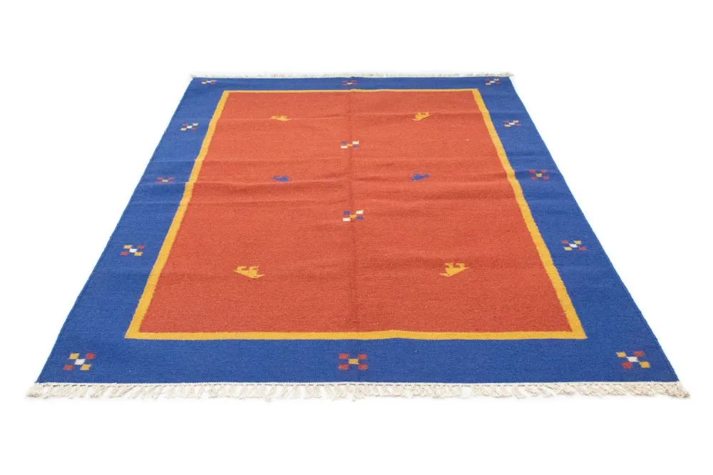 Kelim teppe - Trendy - 200 x 140 cm - oransje