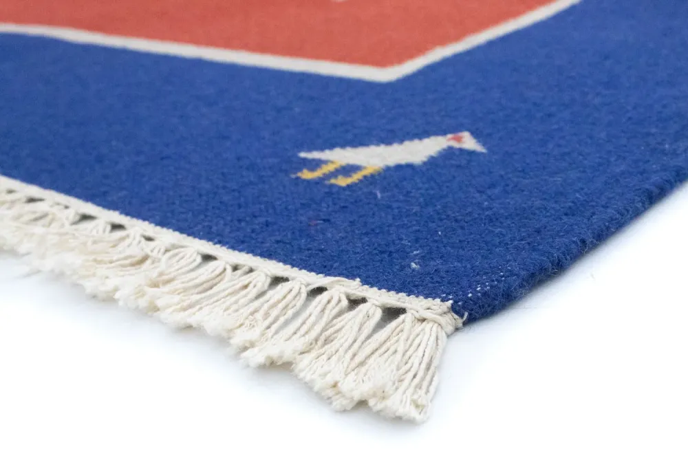 Kelim teppe - Trendy - 200 x 140 cm - oransje
