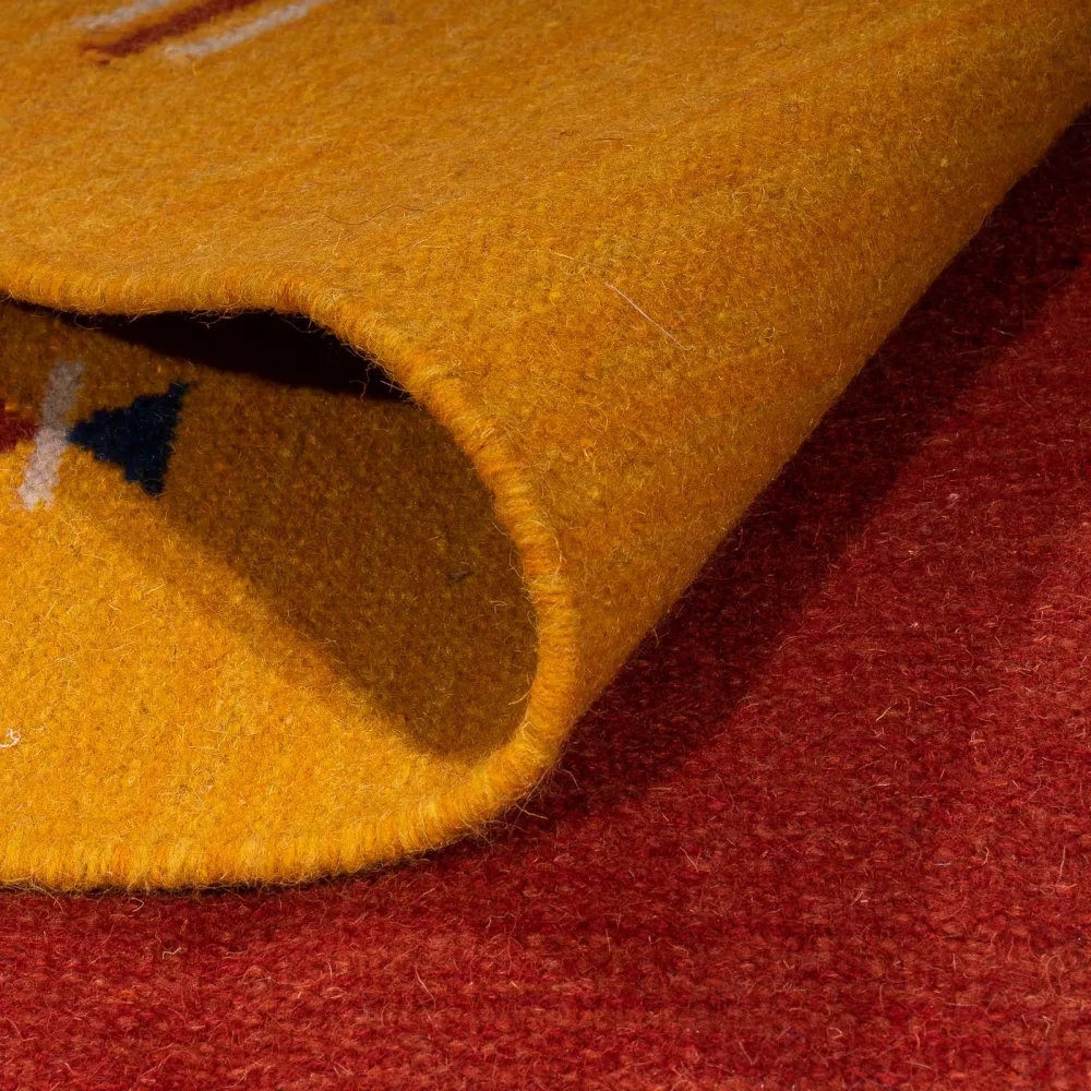 Kelim teppe - Trendy - 240 x 170 cm - mørk rød