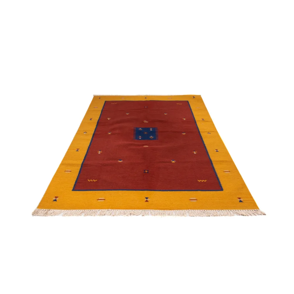 Kelim teppe - Trendy - 240 x 170 cm - mørk rød