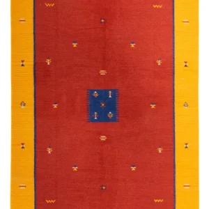 Kelim teppe - Trendy - 240 x 170 cm - mørk rød