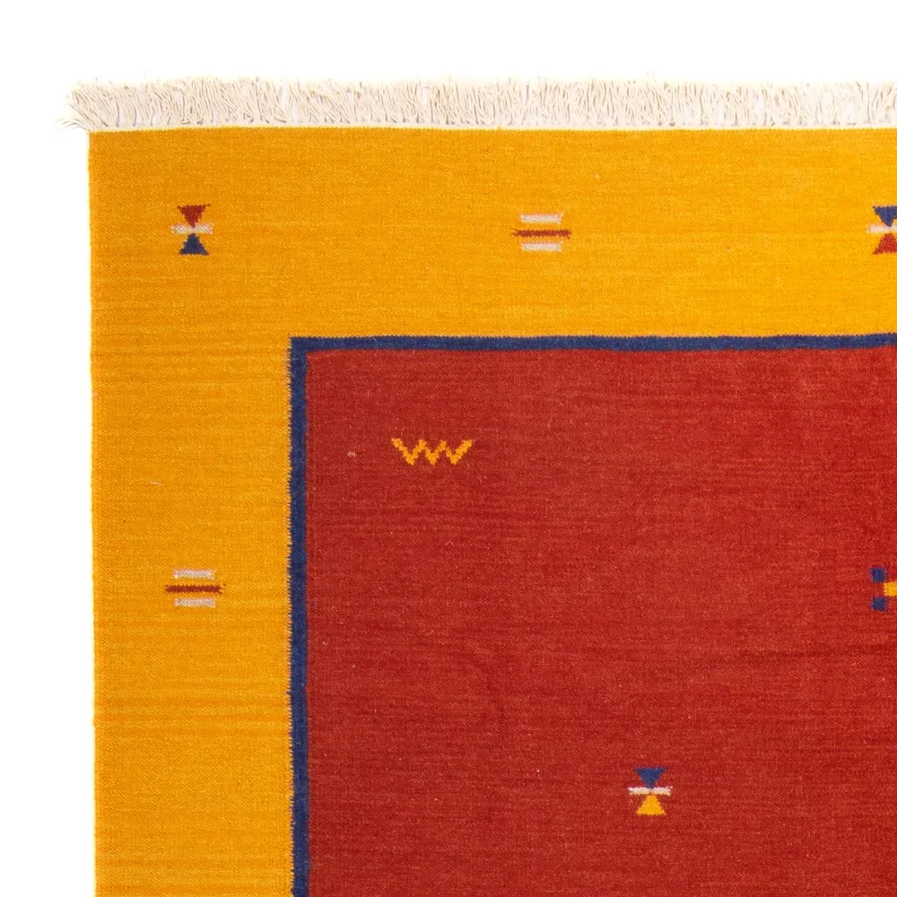 Kelim teppe - Trendy - 240 x 170 cm - mørk rød
