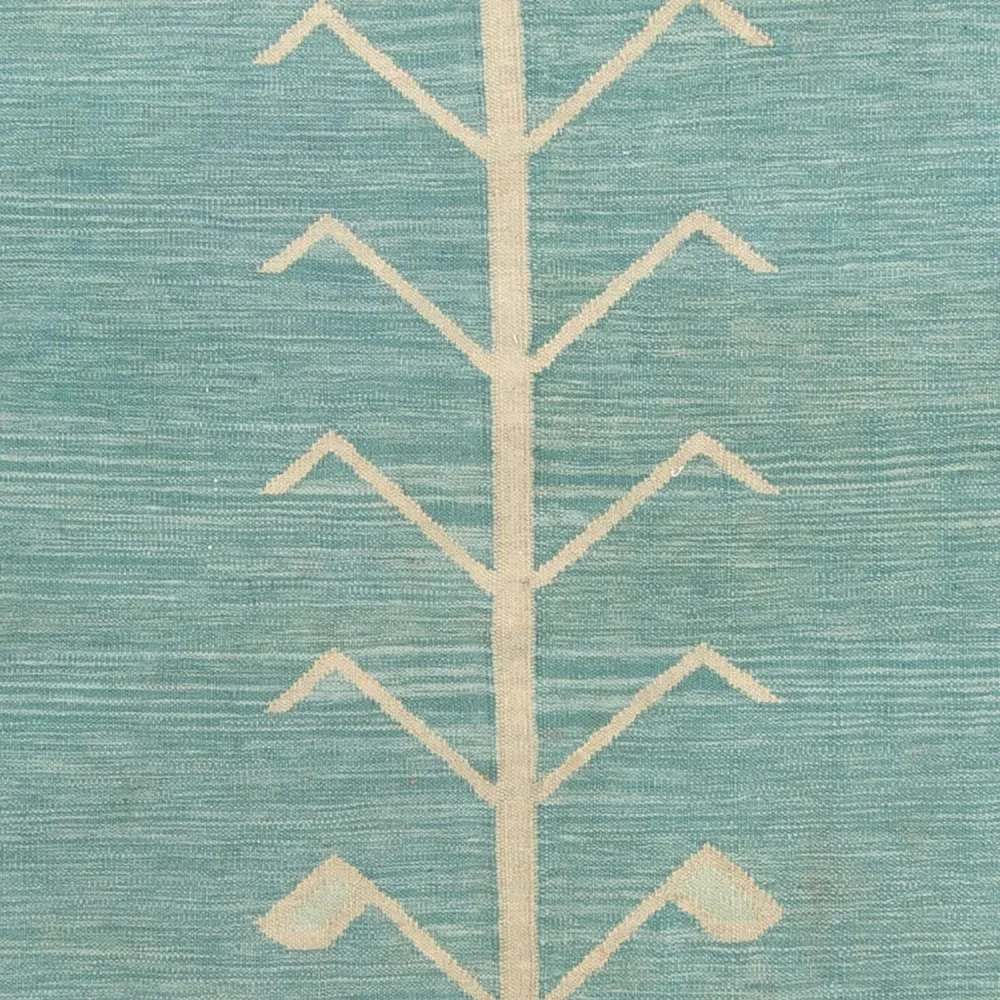 Kelim teppe - Trendy - 240 x 200 cm - lyseblå