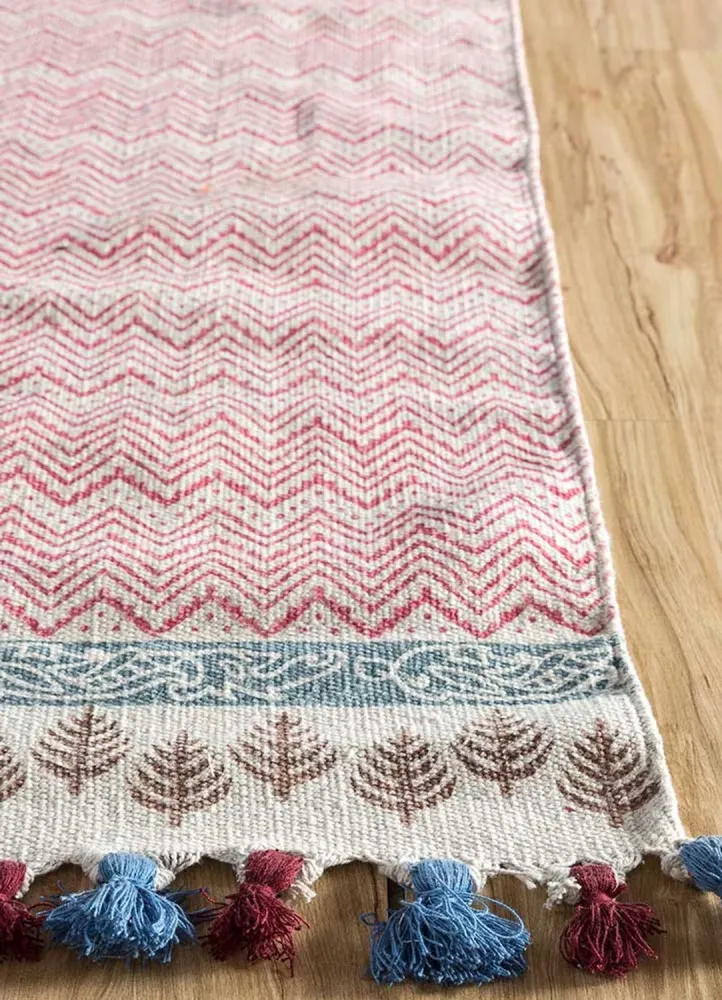 Kelim teppe - Trendy - 300 x 180 cm - rosa