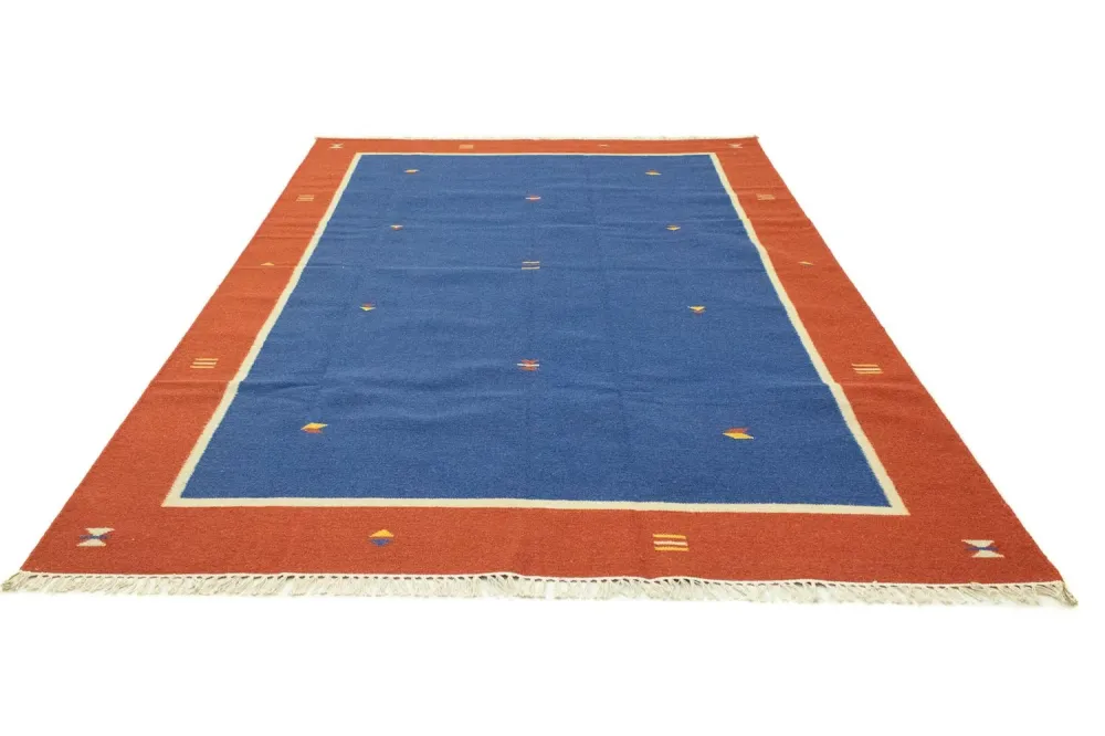 Kelim teppe - Trendy - 300 x 200 cm - blå