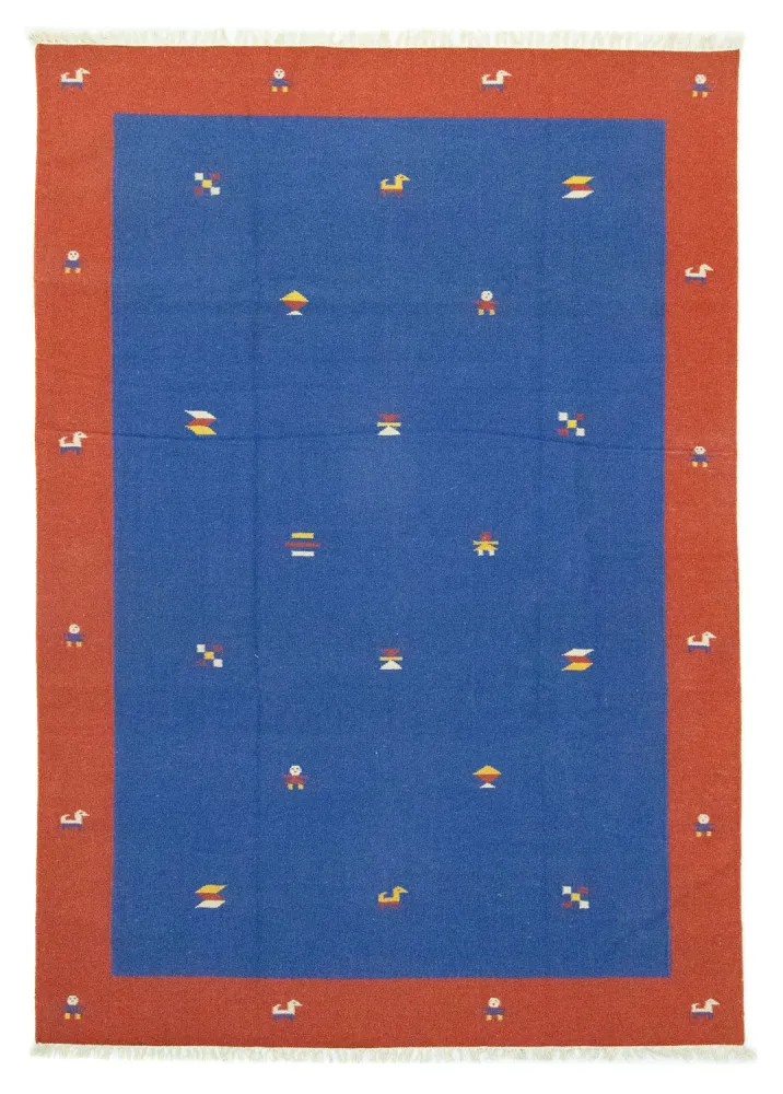 Kelim teppe - Trendy - 300 x 200 cm - blå