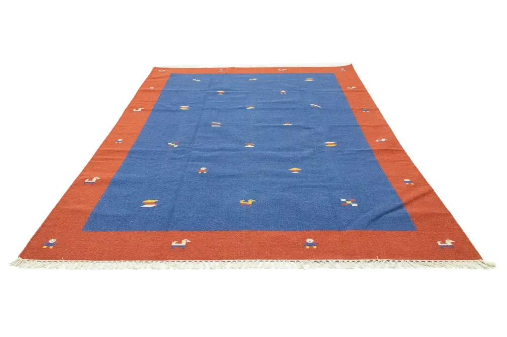 Kelim teppe - Trendy - 300 x 200 cm - blå