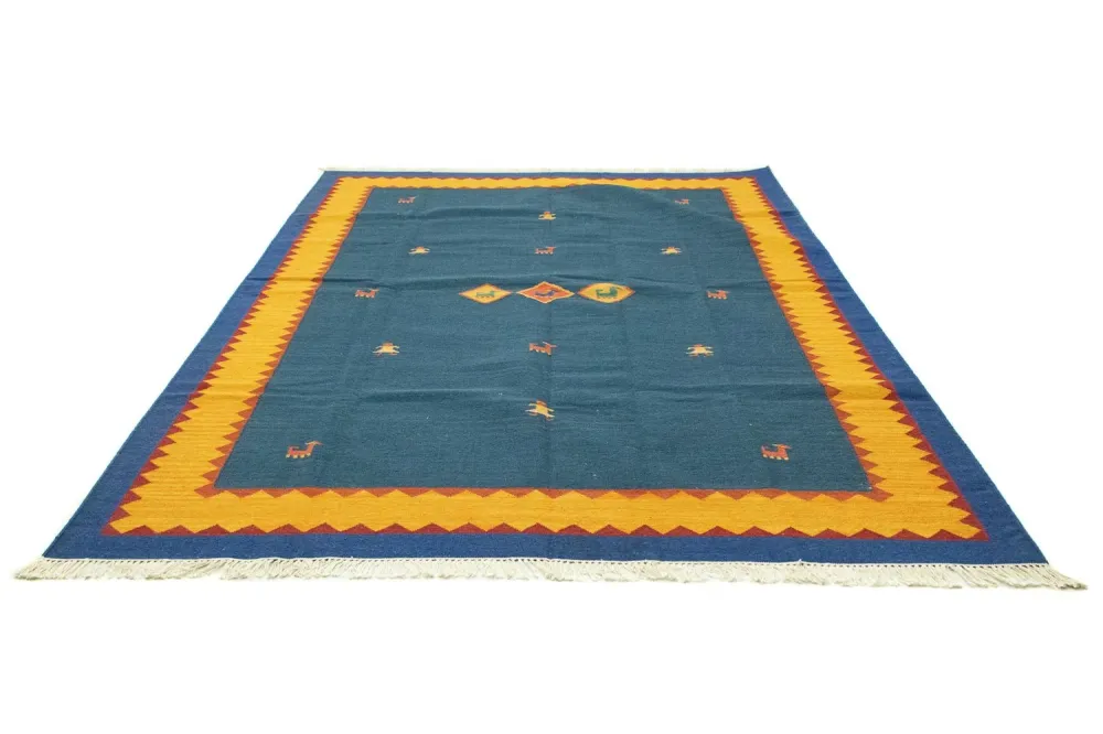 Kelim teppe - Trendy - 300 x 200 cm - blå