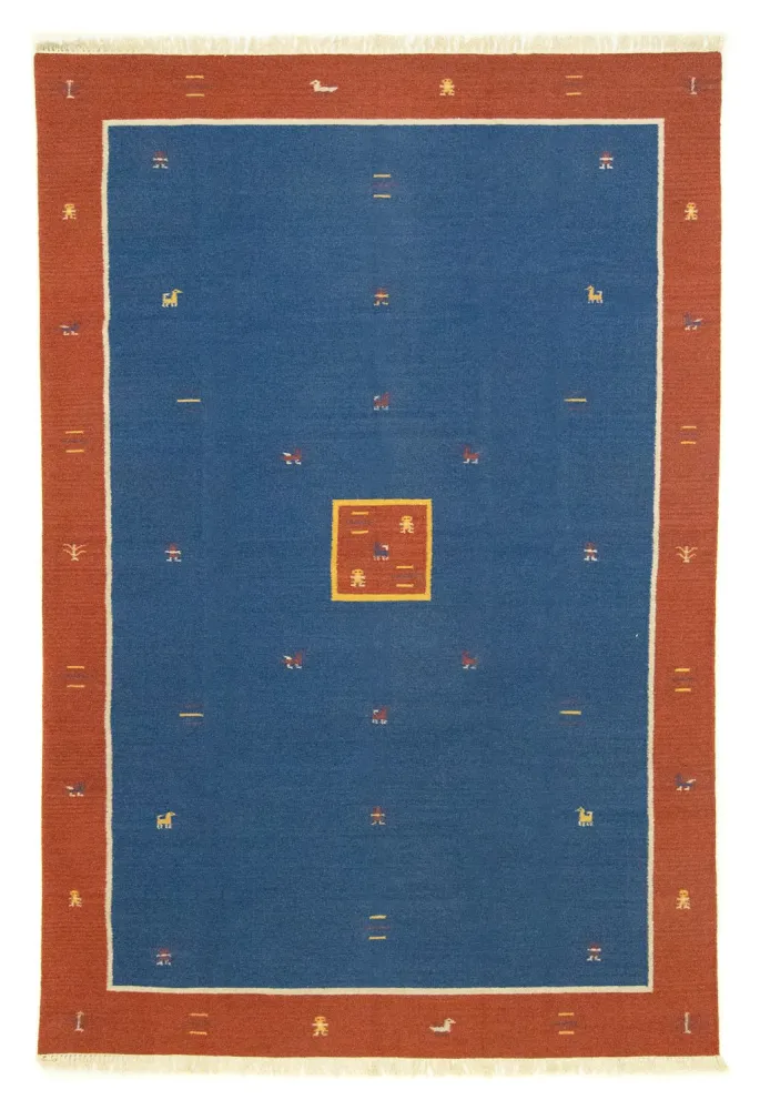 Kelim teppe - Trendy - 300 x 200 cm - blå