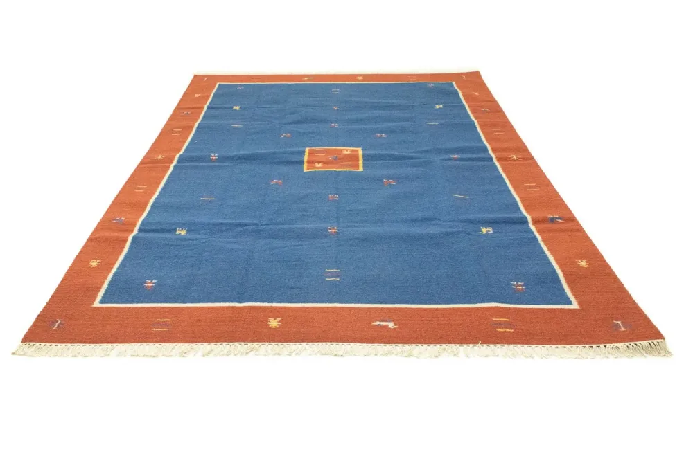 Kelim teppe - Trendy - 300 x 200 cm - blå