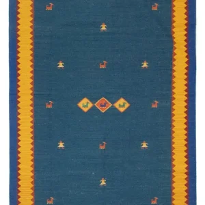 Kelim teppe - Trendy - 300 x 200 cm - blå