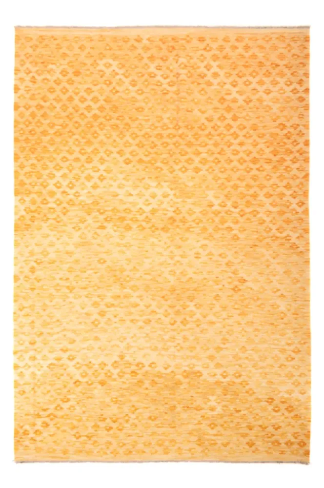 Kelim teppe - Trendy - Vintage / Farget - 247 x 177 cm - sennepsgul