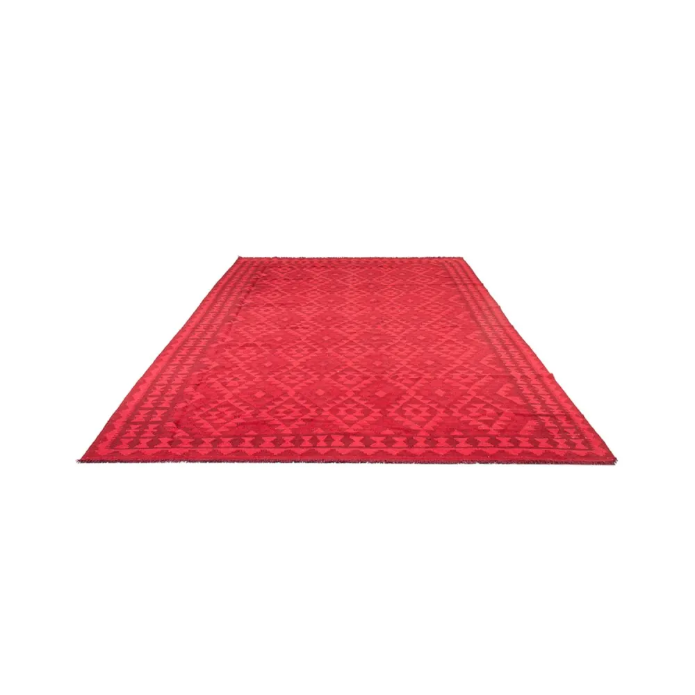 Kelim teppe - Trendy - Vintage / Farget - 291 x 193 cm - rød