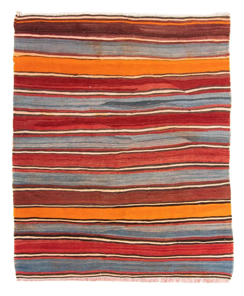 Kelimteppe - Gammelt - 155 x 135 cm - flerfarget